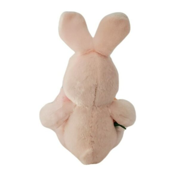 Easter Bunny Rabbit Plush Carrot Soft Stuffed Animal Toy Gift Basket Baby Pink - Picture 5 of 8